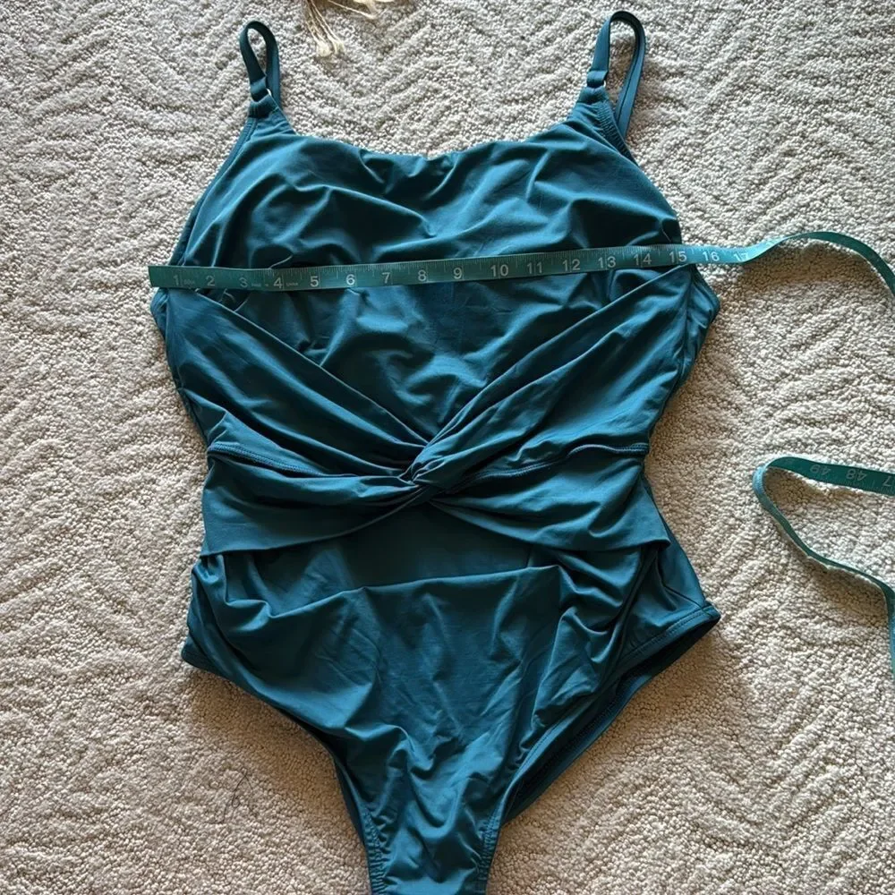 Jantzen Teal One Piece Swimsuit size 10